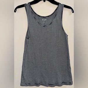 Style & Co Tank Top.  Size L.  Black & White stripes.